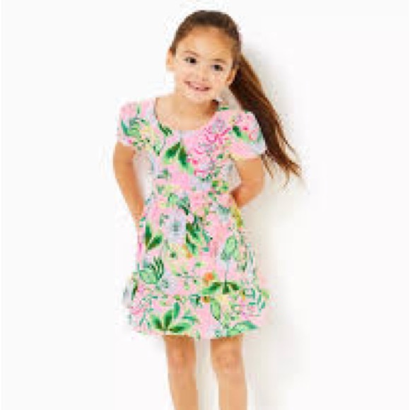 Lilly Pulitzer Other - Lilly Pulitzer Girls Alexandra Cotton Dress Multi Via Amore Spritzer